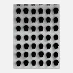Monochrome skull grid canvas wall art by My Store, minimalist black and white statement photography print, 20x30 cm.