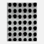 Monochrome skull grid canvas wall art by My Store, minimalist black and white abstract photography for modern interior decor.