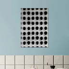 Monochrome skull grid canvas wall art by My Store, minimalist black and white statement print from the Travel Collection Studio Edition.