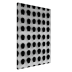 Black and white monochrome skull grid canvas wall art, minimalist statement photography print, 20x30 cm, part of travel collection studio edition.