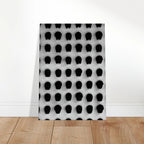 Black and white Monochrome Skull Grid canvas wall art by My Store, minimalist abstract skull photography for modern home decor.