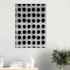 Monochrome skull grid canvas wall art by My Store, minimalist black and white abstract photography for modern interior decor.