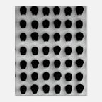 Black and white Monochrome Skull Grid canvas wall art featuring minimalist abstract skull design, 20x30 cm print for modern decor.
