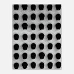 Monochrome skull grid canvas wall art by My Store, minimalist black and white abstract photography print, 20x30 cm.