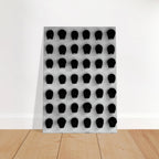 Black and white monochrome skull grid canvas wall art, minimalist statement photography from My Store's Travel Collection Studio Edition.