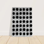 Black and white skull grid canvas wall art by My Store, minimalist monochrome statement photography, 20x30 cm print for travel collection.