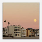 Moody SoCal Beach wall art print on canvas, California beach scene, bedroom wall hanging, Studio Edition by My Store.