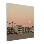Moody SoCal Beach wall art print on canvas, bedroom wall hanging featuring California beach scene, studio edition by My Store.