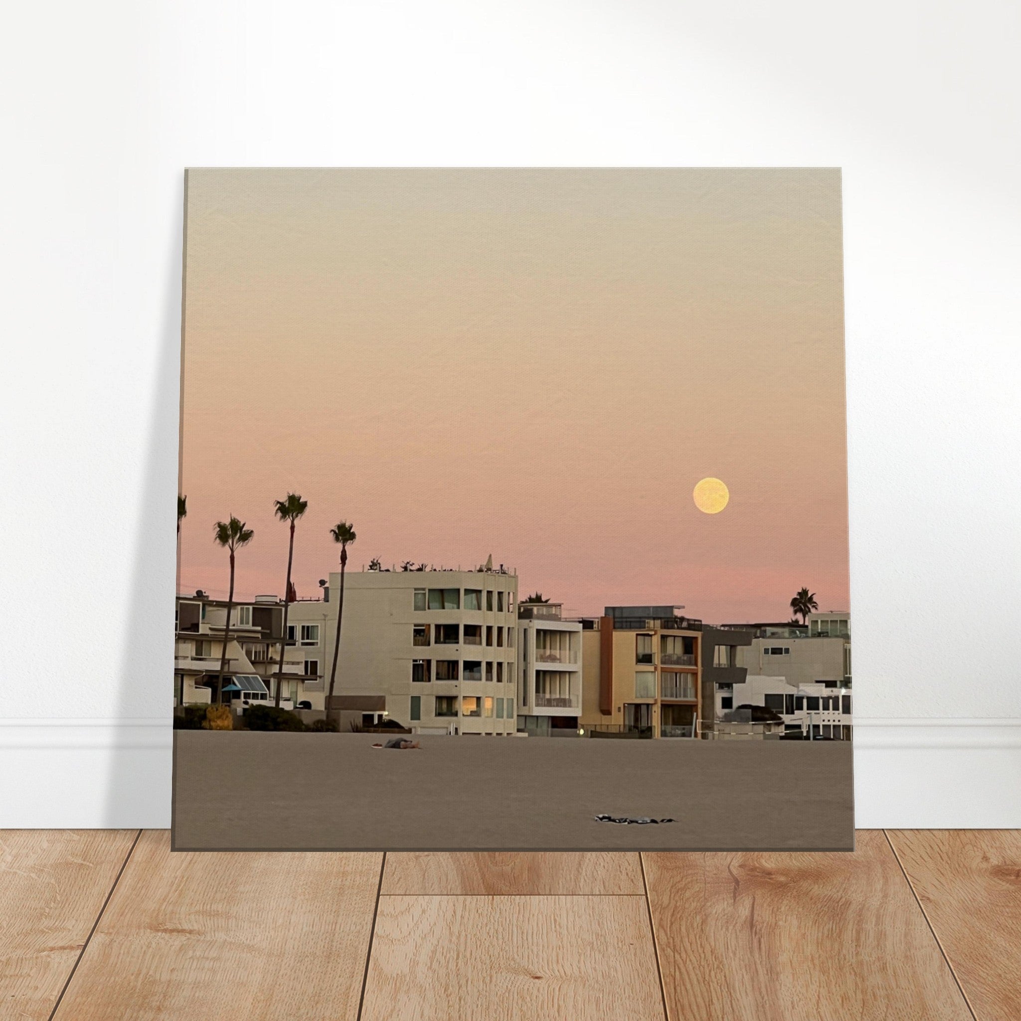 Moody SoCal Beach wall art print on canvas, bedroom wall hanging featuring California coastal scenery, Studio Edition by My Store
