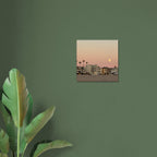 Moody SoCal Beach wall art print on canvas, 20x30cm, showcasing California beach scene for bedroom decor.