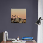 Moody SoCal Beach wall art print on canvas, 20x30cm, featuring California beach scene for bedroom decor by My Store.