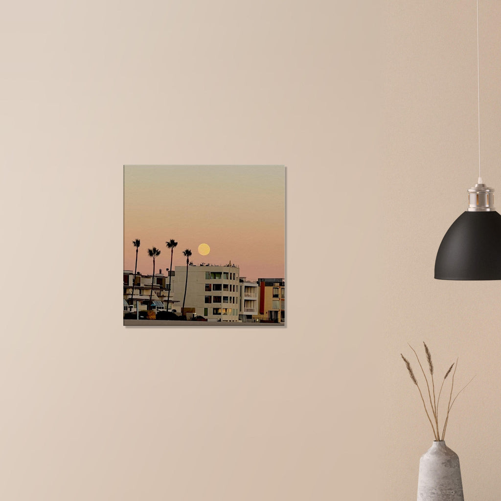 MOODY SoCal BEACH beach wall art print on canvas, perfect for bedroom décor, featuring California coastal scenery in studio edition.