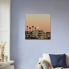 Moody SoCal Beach wall art print on canvas, 20x30cm, featuring California beach scene, perfect for bedroom wall decor.