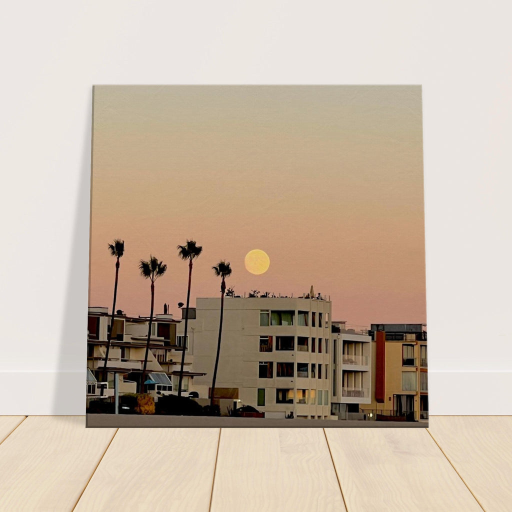 Moody SoCal Beach Wall Art print on canvas, bedroom wall hanging featuring California beach scene, studio edition by My Store.