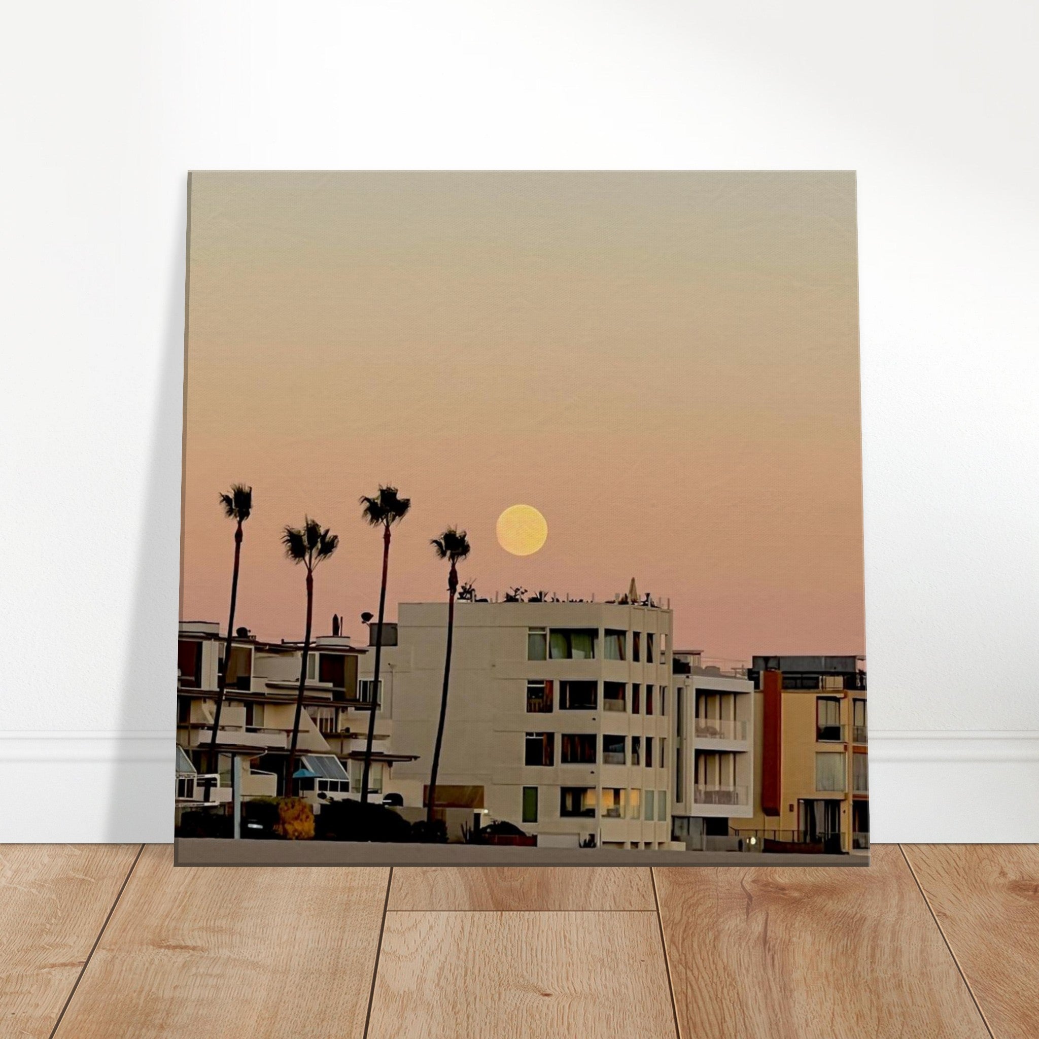 Beach wall art print featuring Moody SoCal Beach scene on California canvas, ideal for bedroom decor, Studio Edition by My Store