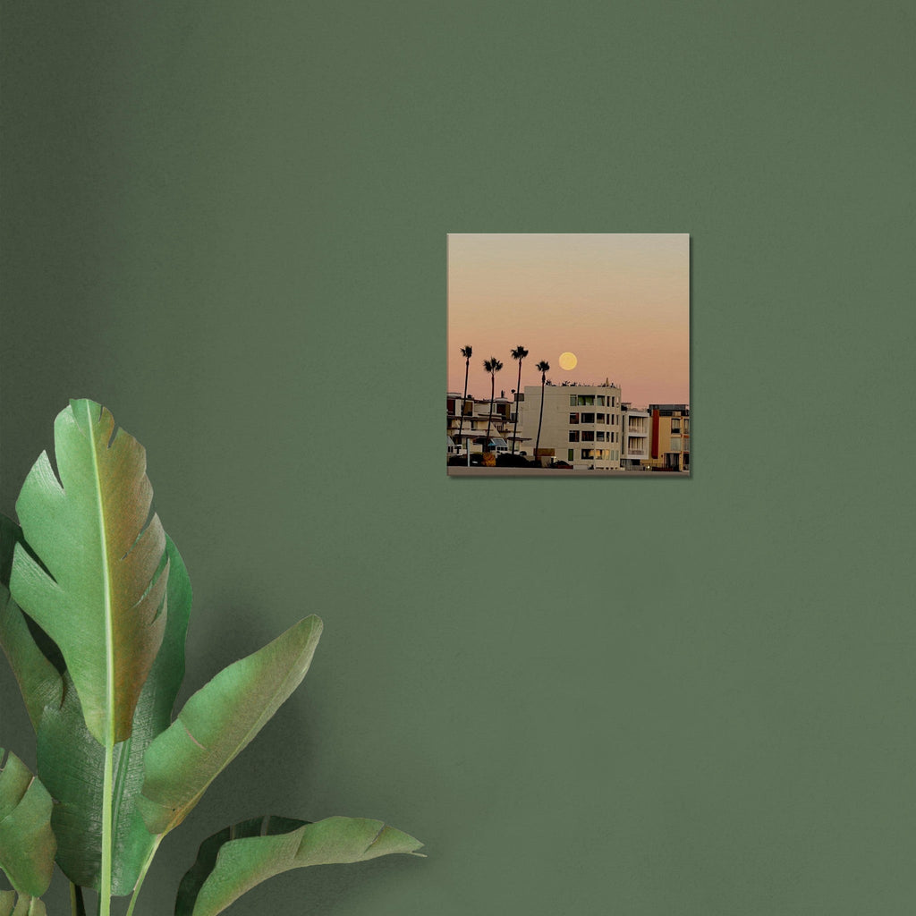 California canvas beach wall art print featuring Moody SoCal Beach scene, perfect for bedroom wall hanging, Studio Edition.