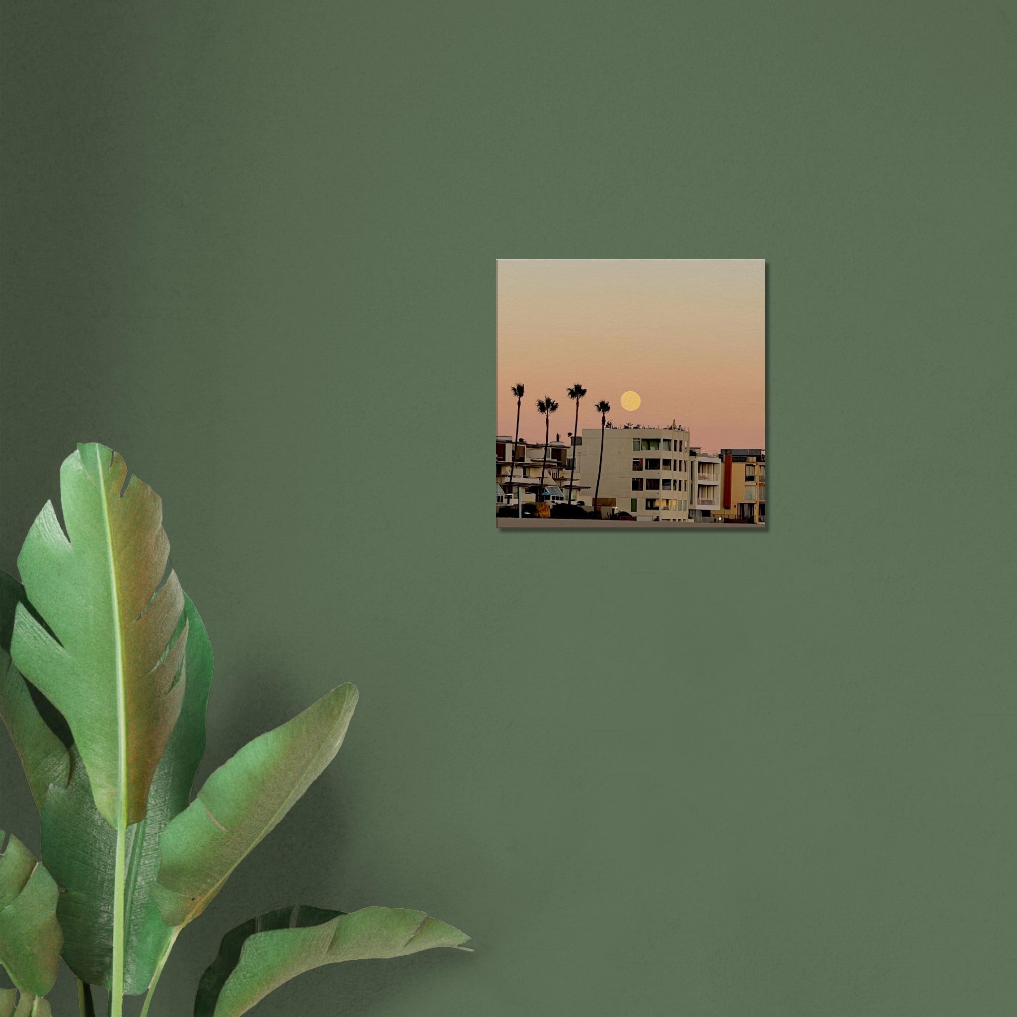 California canvas beach wall art print featuring Moody SoCal Beach scene, perfect for bedroom wall hanging, Studio Edition.