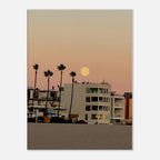 Moody SoCal Beach wall art print on canvas, California studio edition, 20x30 cm, suitable for bedroom wall hanging.
