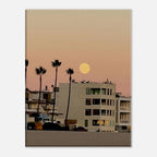California canvas beach wall art print by My Store, featuring a Moody SoCal Beach scene for bedroom wall decor.