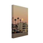 Beach wall art print featuring a Moody SoCal Beach scene on California canvas, ideal for bedroom wall hanging.