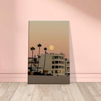 Moody SoCal Beach wall art print on canvas, California beach scene, perfect for bedroom decor, studio edition by My Store.