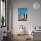 NYC Skyline canvas print featuring the World Trade Center and Staten Island Ferry in the Travel Collection, Studio Edition.