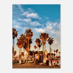 SoCal Beach canvas print featuring palm trees and graffiti-inspired California wall art on durable print material, 20x30 cm.