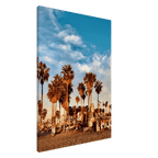 SoCal Beach canvas print featuring edgy palm trees and graffiti design, California-themed Studio Edition art on print material.