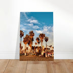 SoCal Beach Canvas Print by My Store showing edgy palm trees oasis with graffiti design, California-themed studio edition artwork.
