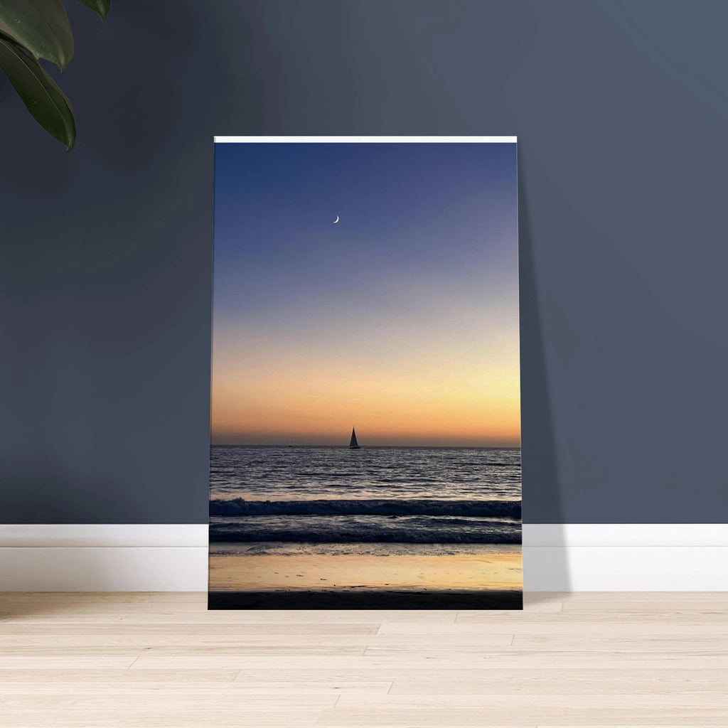 SoCal Fall Sunset Canvas Print by My Store featuring a vibrant California sunset and New Moon magical vibes, studio edition.