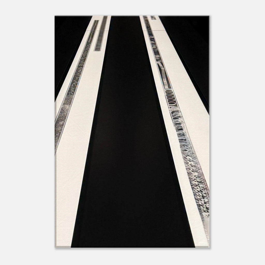 Abstract print from the Travel Collection Studio Edition Spring 2026, showcasing vibrant colors on high-quality canvas material.