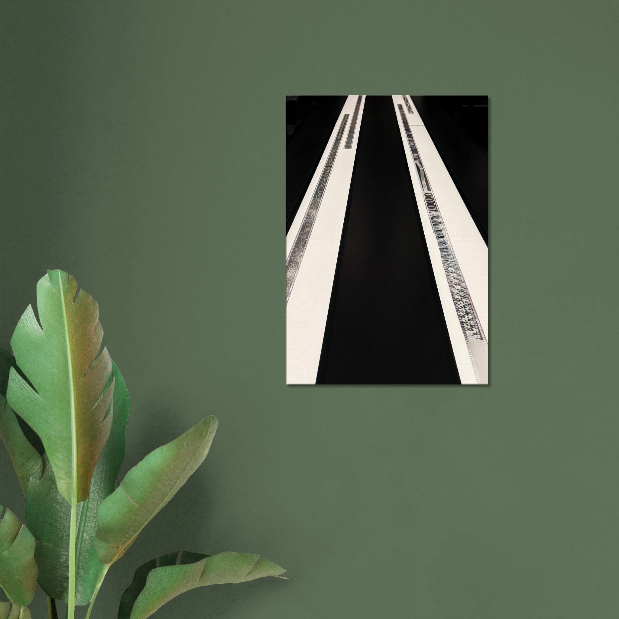 Abstract travel-themed canvas print from the Studio Edition Spring 26 collection, featuring vibrant colors and modern design.