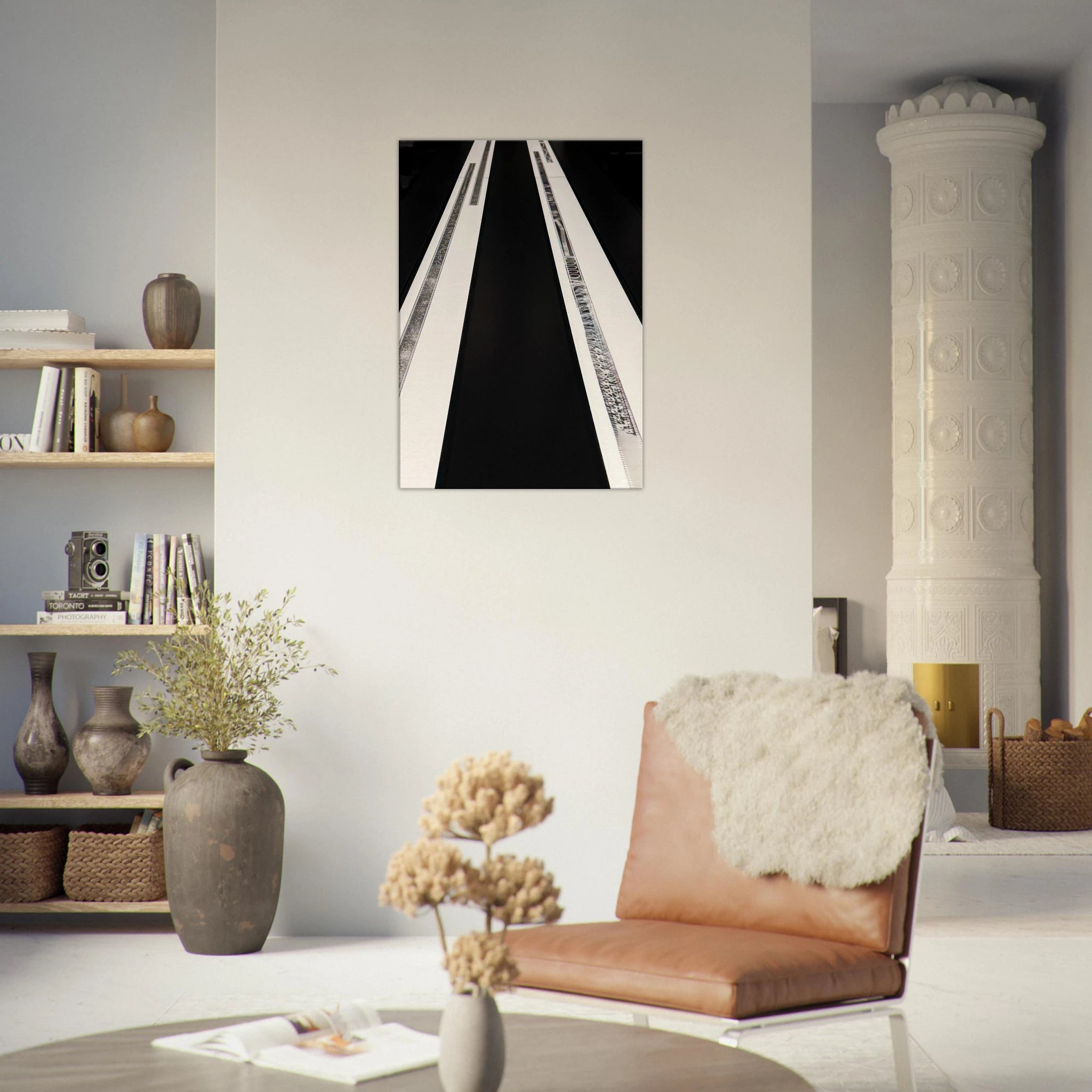 Abstract spring 2026 canvas print from the Travel Collection Studio Edition, showcasing vibrant colors and modern artwork.