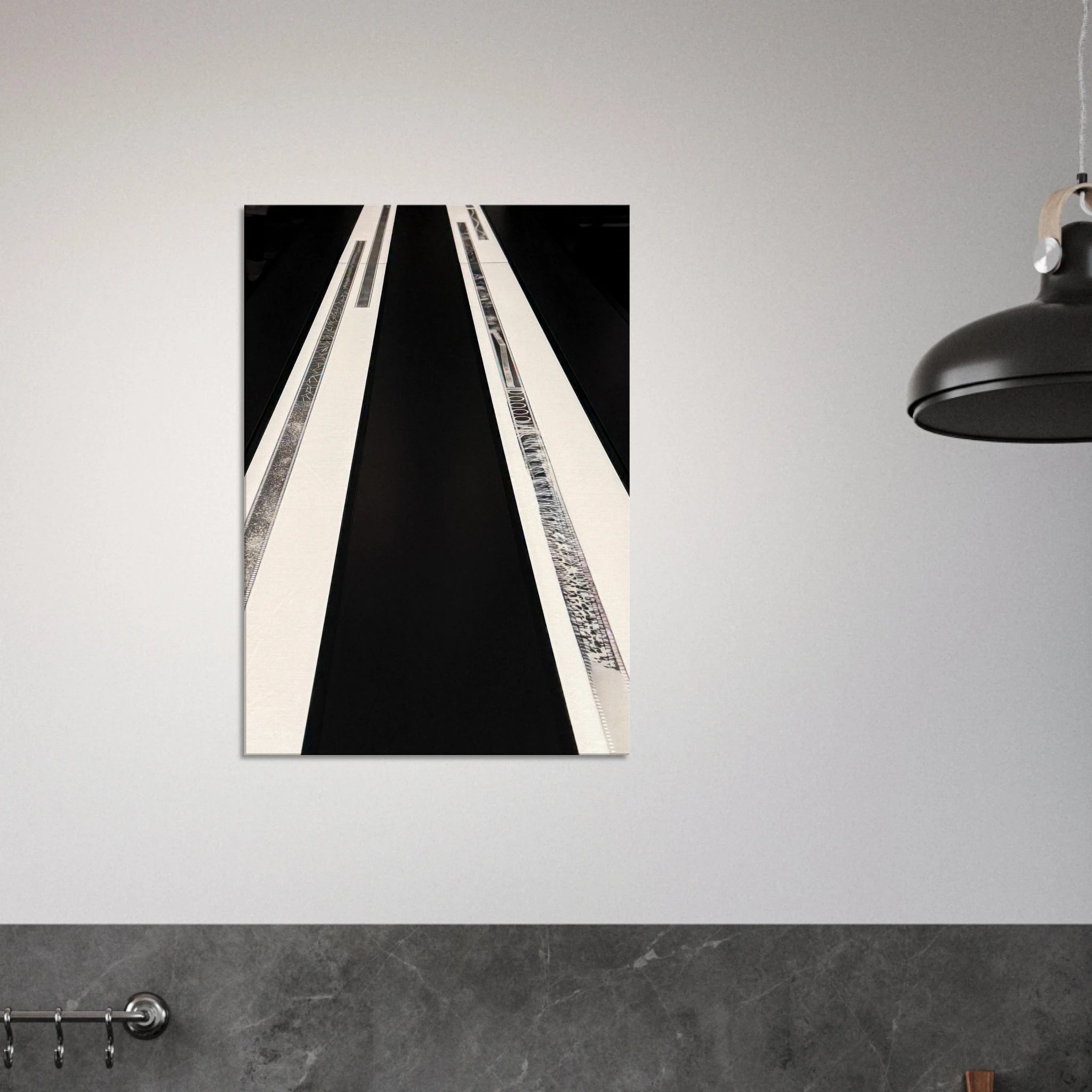 Abstract travel-inspired canvas print from the Studio Edition Spring 26 collection, featuring vibrant colors and artistic design.