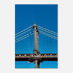 Sunny Winter Day canvas print featuring the Manhattan Bridge in NYC, part of the Travel Collection by My Store.