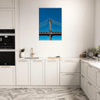 Sunny Winter Day canvas print featuring the Manhattan Bridge in NYC, part of the Travel Collection studio edition artwork.