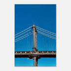 Sunny winter day canvas print featuring Manhattan Bridge in NYC, part of the travel collection studio edition artwork.