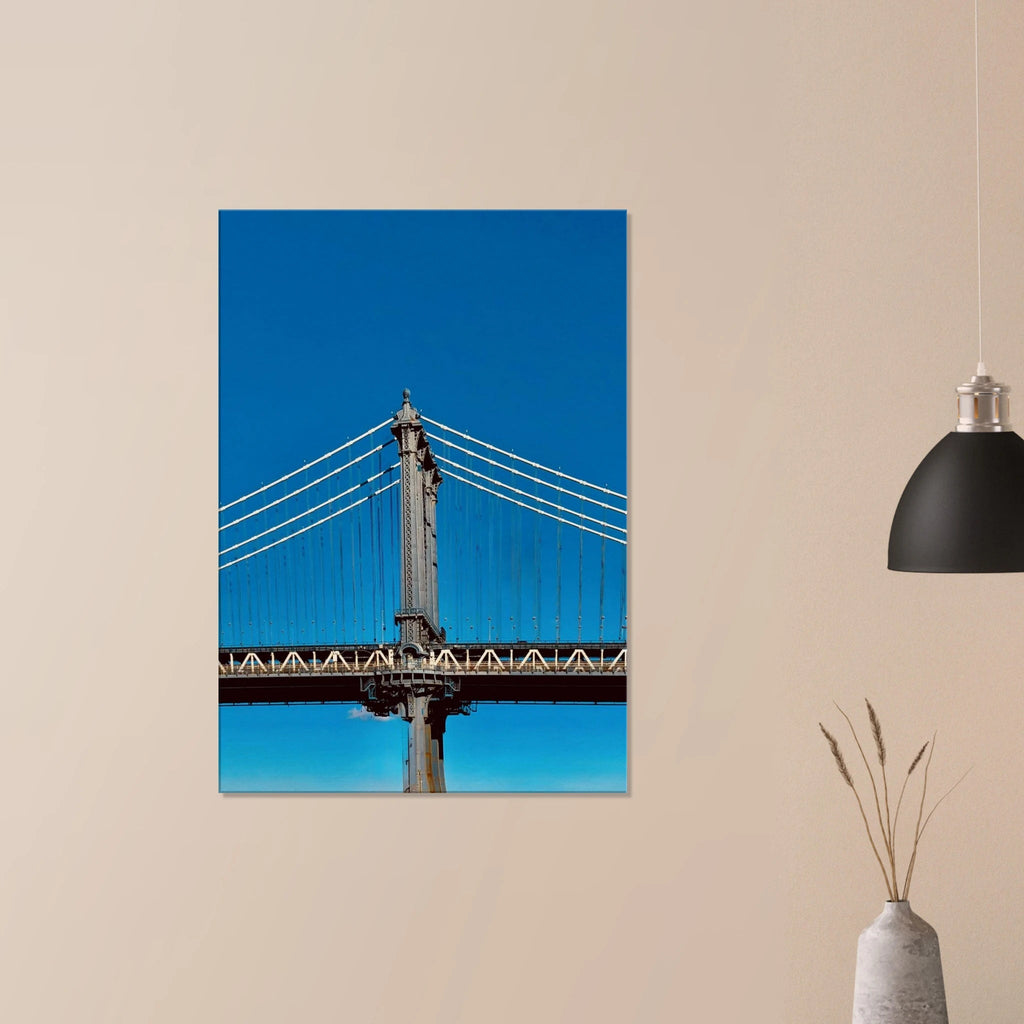 Sunny Winter Day canvas print featuring Manhattan Bridge in NYC, part of the Studio Edition Travel Collection.
