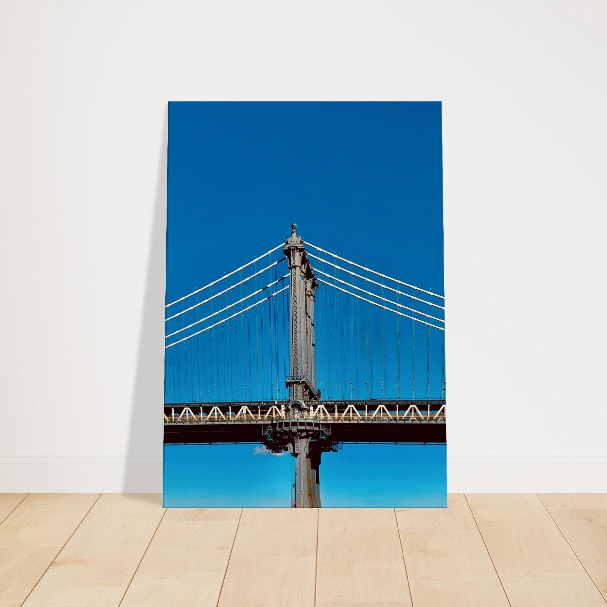 Sunny Winter Day canvas print featuring Manhattan Bridge in NYC, part of Studio Edition travel collection for home decor.