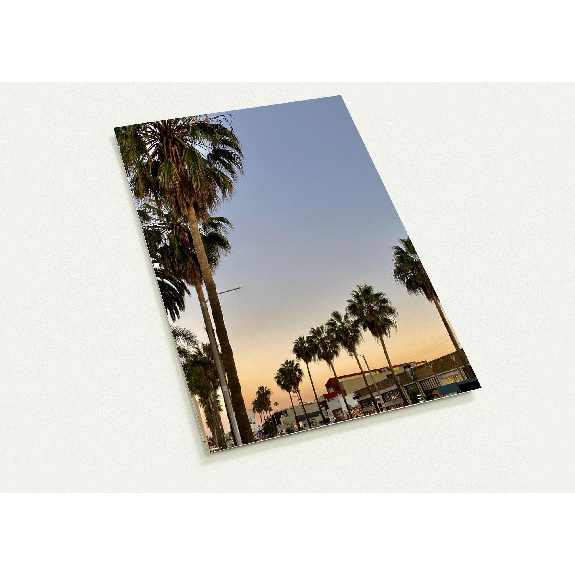 Set of 10 Venice Beach greeting cards with SoCal vibes, featuring colorful beach scenes printed on high-quality cardstock.