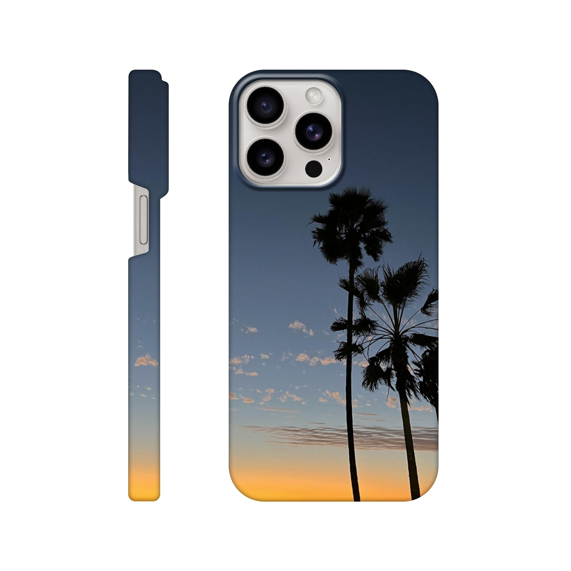 Magical Venice Beach Sunset iPhone 16 Pro Max case with a slim, chic design and endless summer vibes featuring a vibrant sunset print.
