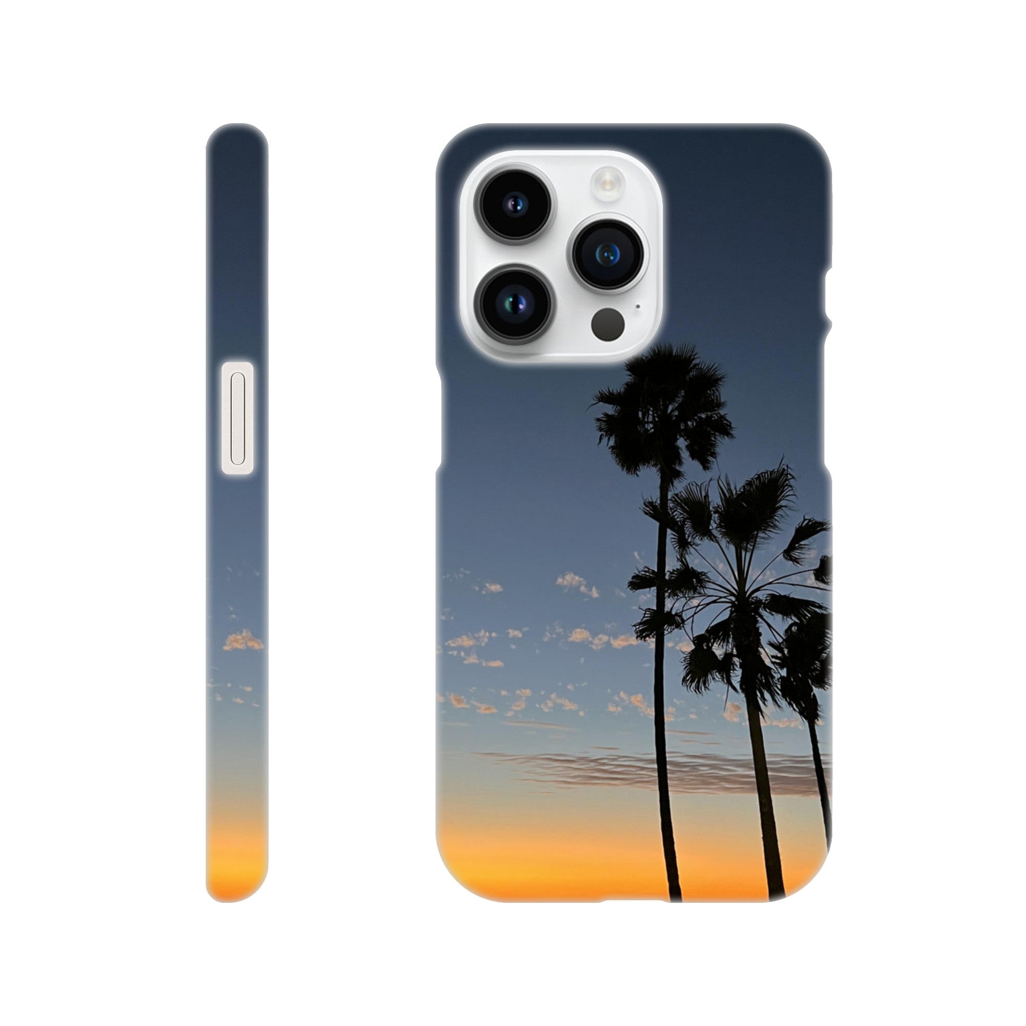 Magical Venice Beach Sunset iPhone 16 Pro Max case featuring a slim, chic print with endless summer vibes and vibrant sunset imagery.