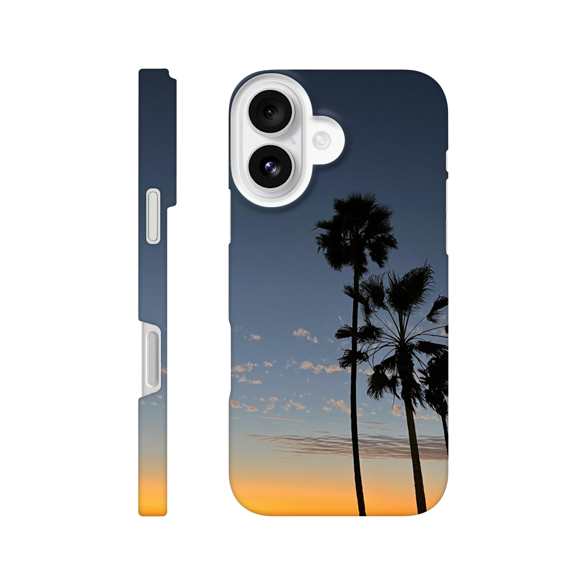 Magical Venice Beach Sunset iPhone 16 Pro Max case with vibrant sunset print, slim and chic phone cover for endless summer vibes.