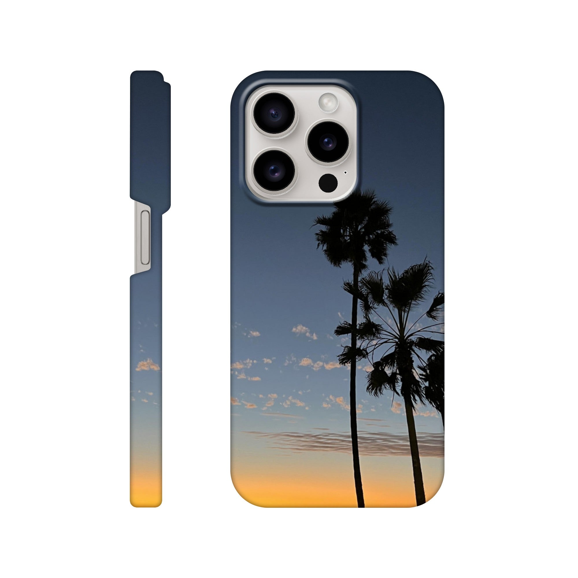 Magical Venice Beach Sunset iPhone 16 Pro Max case with chic slim design and vibrant summer sunset print.