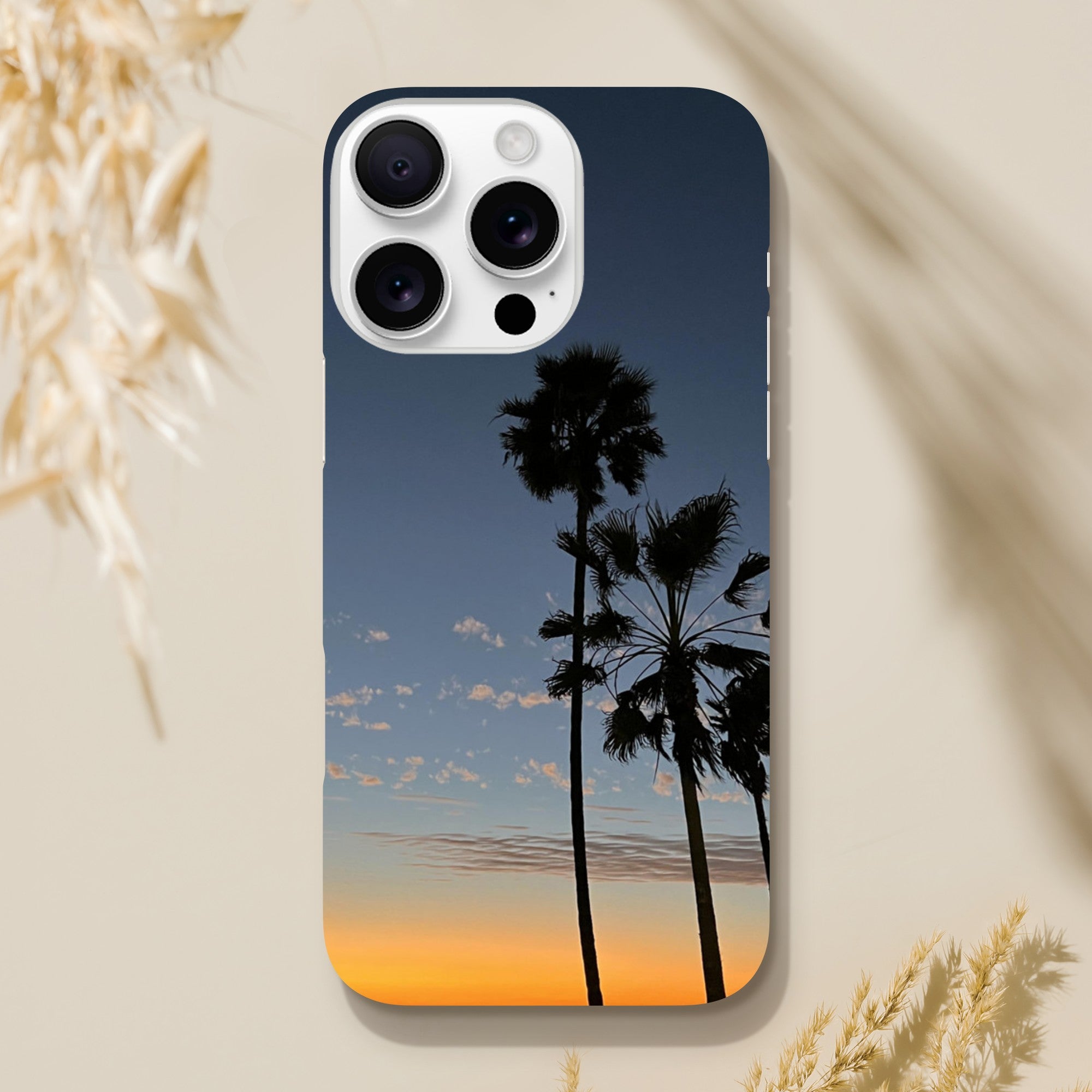 Magical Venice Beach Sunset iPhone 16 Pro Max case with a slim, chic print featuring summer sunset and ocean vibes.