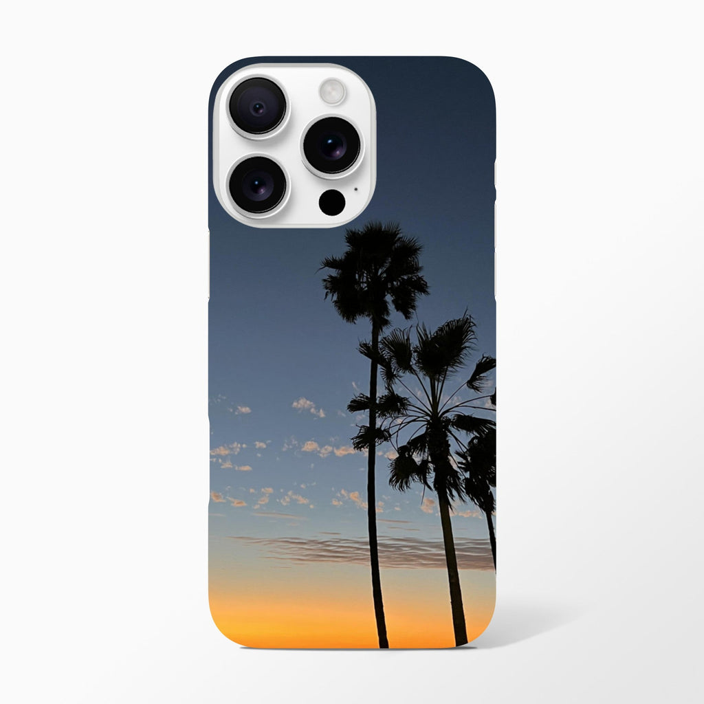 Magical Venice Beach Sunset iPhone 16 Pro Max case with vibrant sunset print, slim and chic phone cover capturing summer vibes