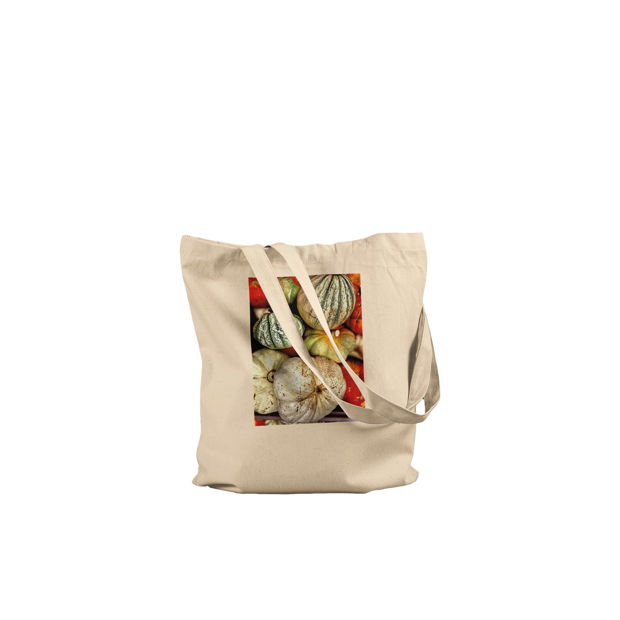 Autumn Harvest Tote Bag – Rustic Pumpkin & Gourd Farmhouse Market Style - CaliCuration