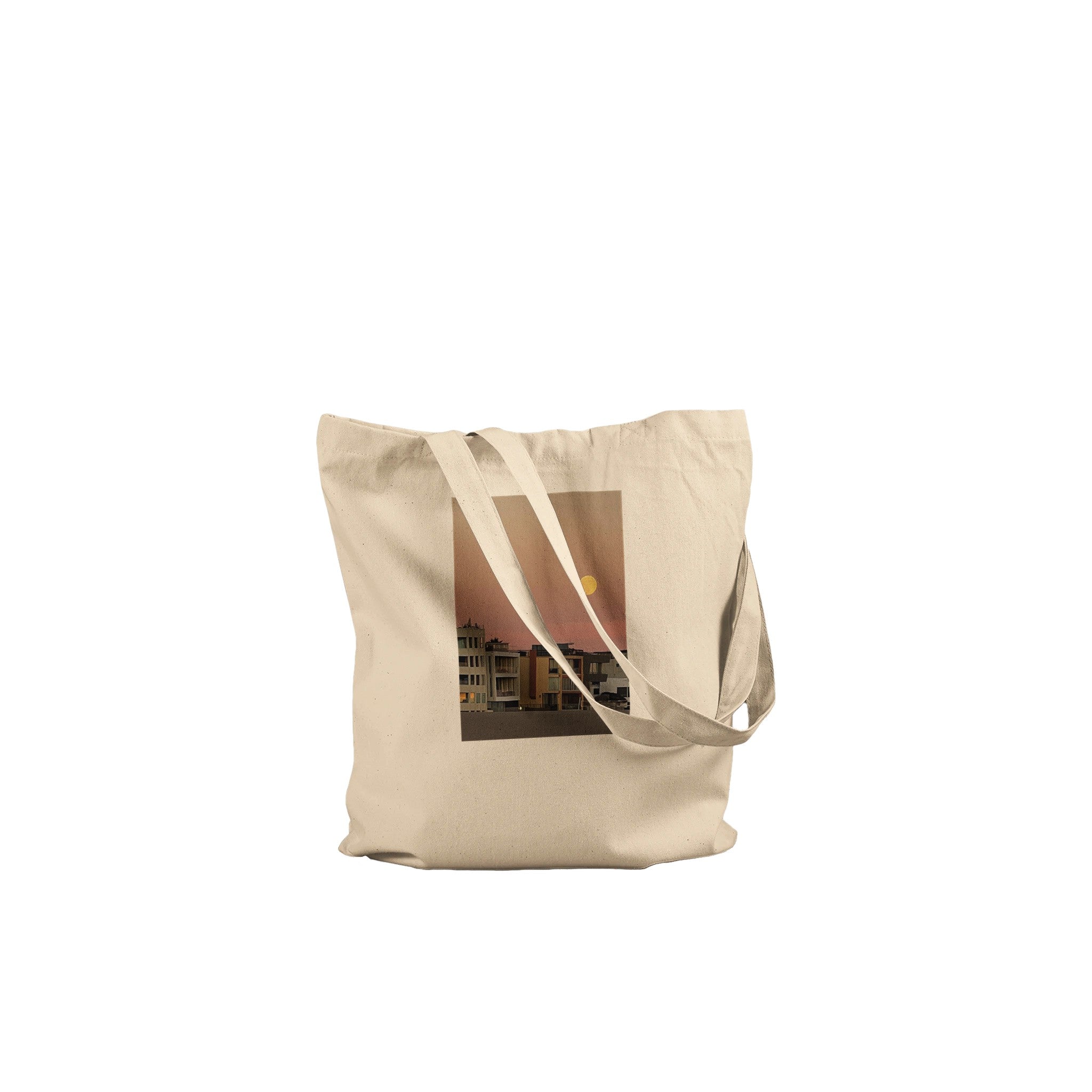 BEACH TOTE BAG, Aop Toe Bag, Shopping Tote Bag, Vegetable Tote Bag, Harvest Full Moon Tote Bag, Eco - Friendly Beach Bag, Cotton Tote Bag - CaliCuration