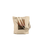 Cotton beach tote bag with print design featuring vegetables and a full moon, eco-friendly shopping and harvest tote by My Store.