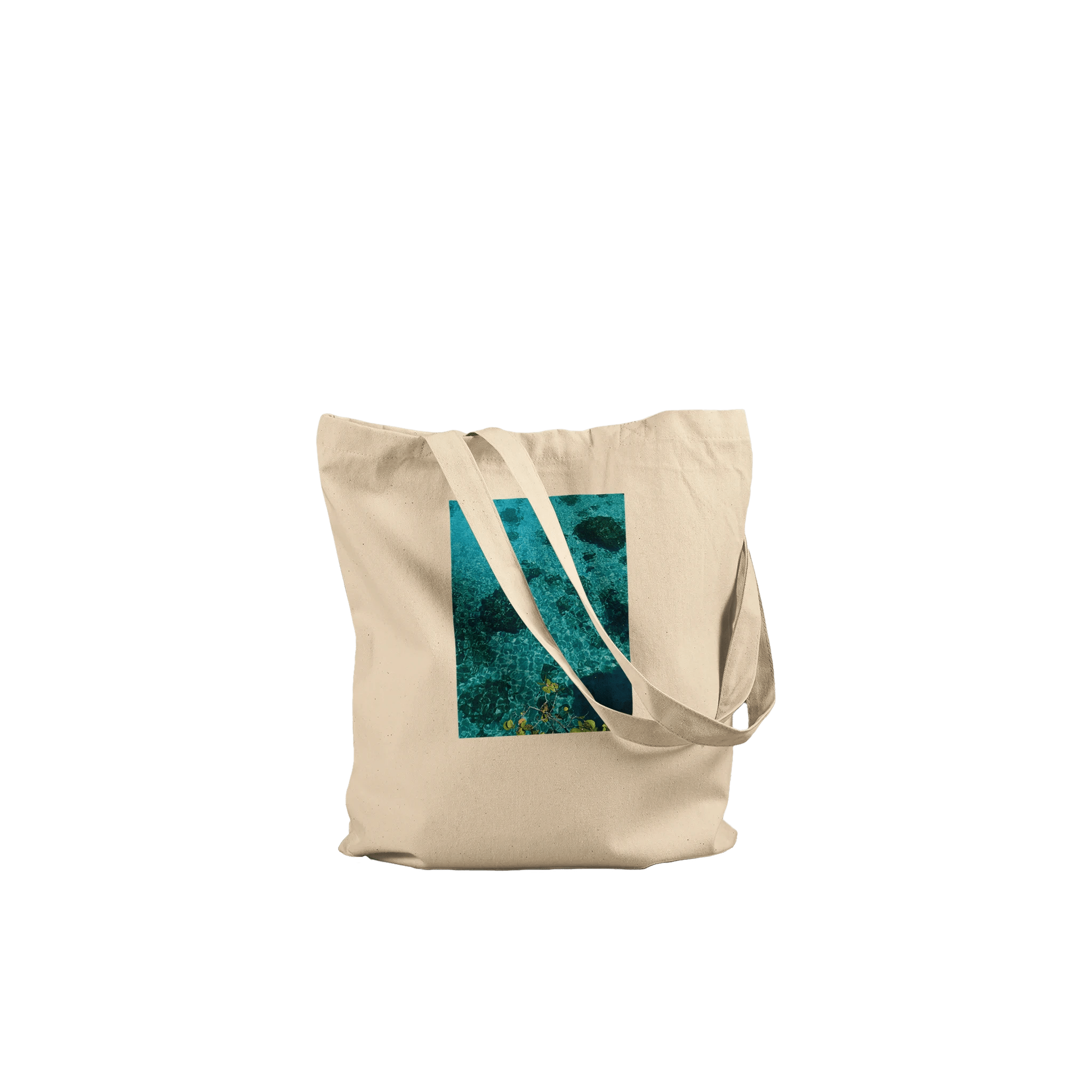 Eco-friendly cotton tote bag by My Store featuring a chic Caribbean Magic print and long handles for versatile carrying.